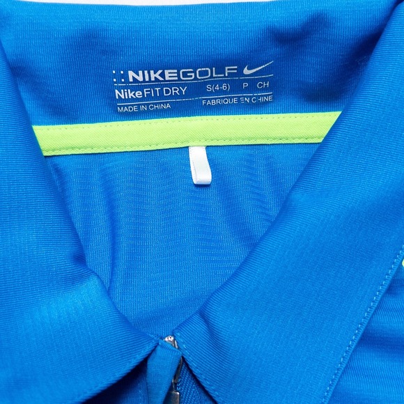 Nike Golf FitDry Women's Small Sleeveless Polo Blue - Picture 3 of 8